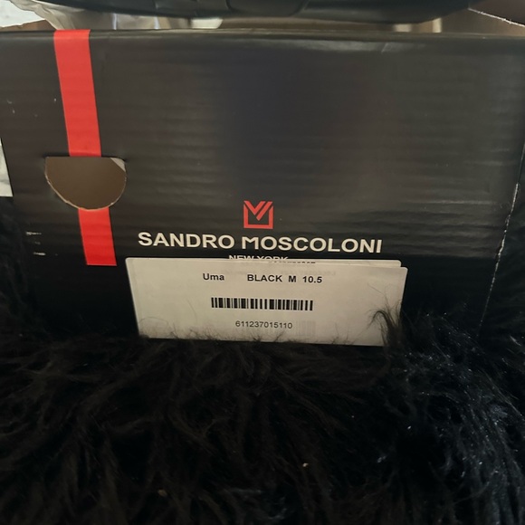 NWB- 10.5 Black leather - Sandro Moscoloni lug sole loafers - fits like … - Picture 5 of 5